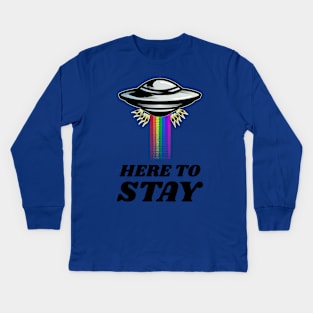 Ufo Ufos Kids Long Sleeve T-Shirt